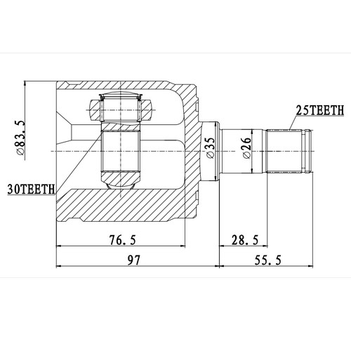 Z87915R — ZIKMAR — CV Joint Kit, Inner