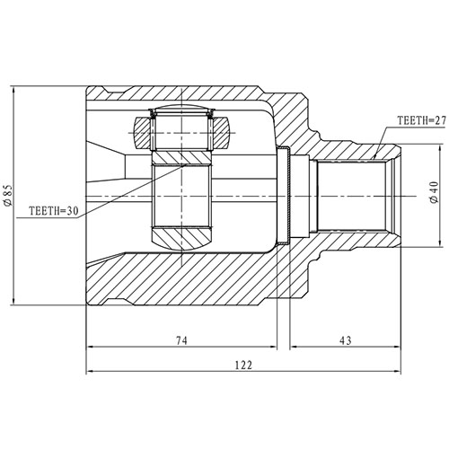 Z87921R — ZIKMAR — CV Joint Kit, Inner