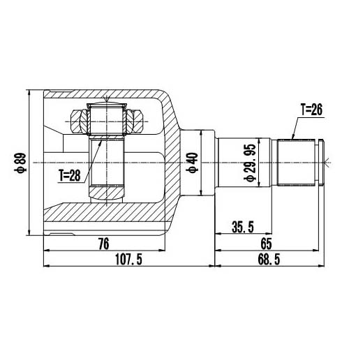 Z87931R — ZIKMAR — CV Joint Kit, Inner