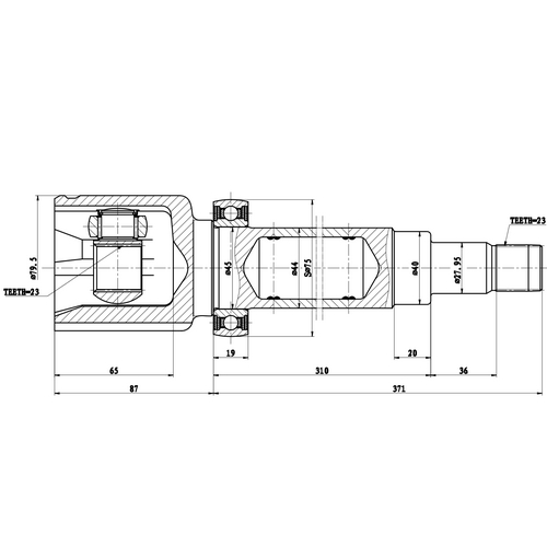 Z87932R — ZIKMAR — CV Joint Kit, Inner