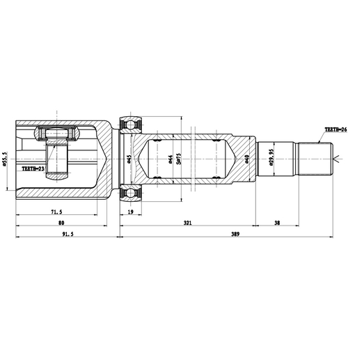 Z87934R — ZIKMAR — CV Joint Kit, Inner