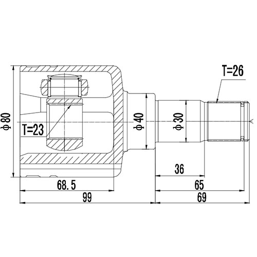 Z87935R — ZIKMAR — CV Joint Kit, Inner