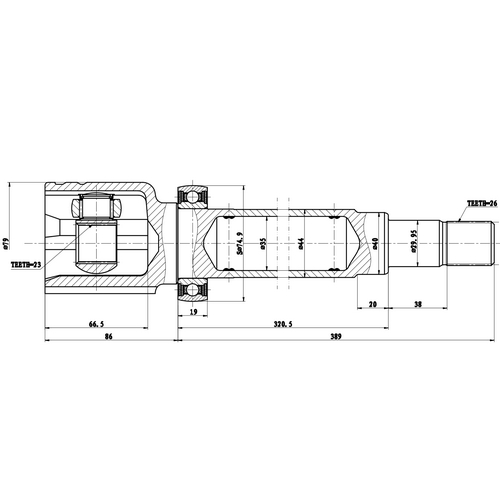 Z87936R — ZIKMAR — CV Joint Kit, Inner