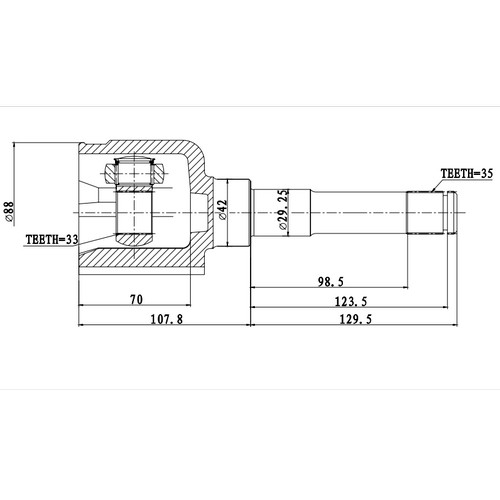 Z87939R — ZIKMAR — CV Joint Kit, Inner