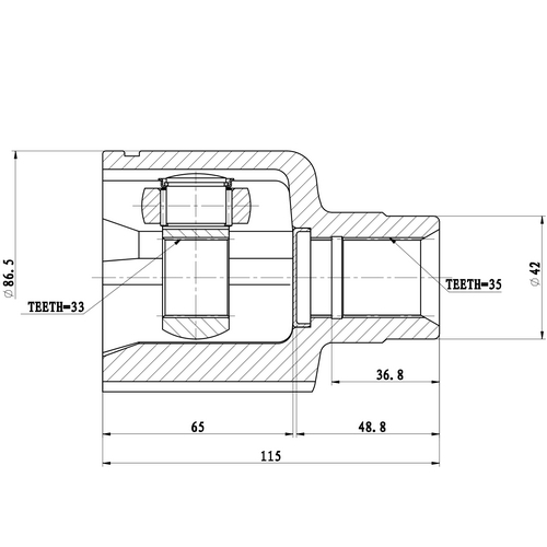 Z87940R — ZIKMAR — CV Joint Kit, Inner