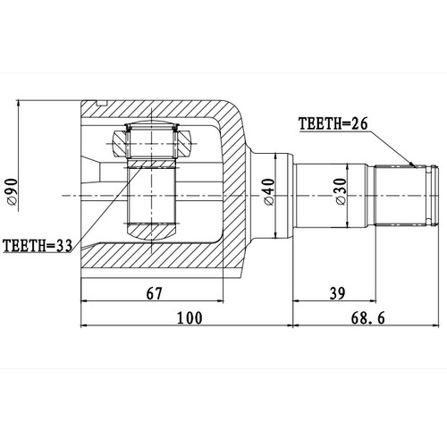 Z87941R — ZIKMAR — CV Joint Kit, Inner