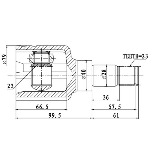 Z87945R — ZIKMAR — CV Joint Kit, Inner