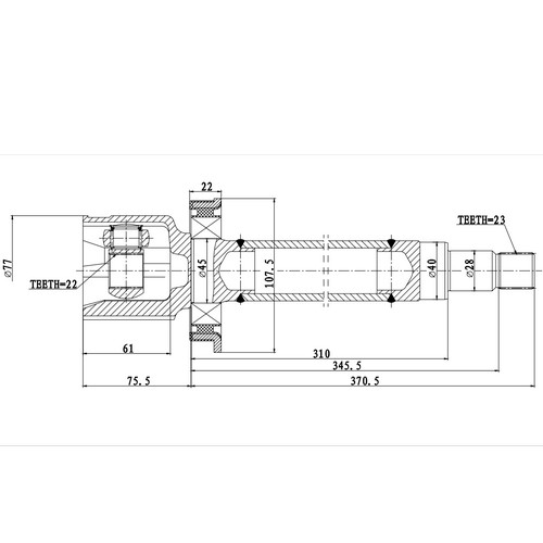 Z87949R — ZIKMAR — CV Joint Kit, Inner