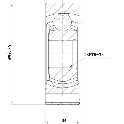 Z87963R — ZIKMAR — CV Joint Kit, Inner