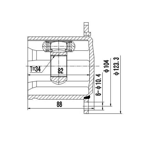 Z87964R — ZIKMAR — CV Joint Kit, Inner