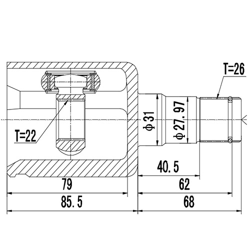 Z87974R — ZIKMAR — CV Joint Kit, Inner