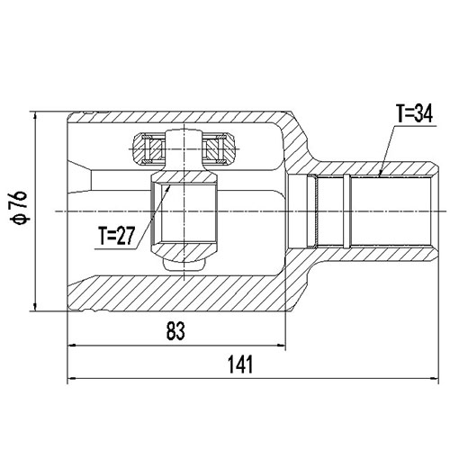 Z87989R — ZIKMAR — CV Joint Kit, Inner