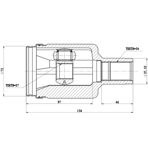 Z87990R — ZIKMAR — CV Joint Kit, Inner