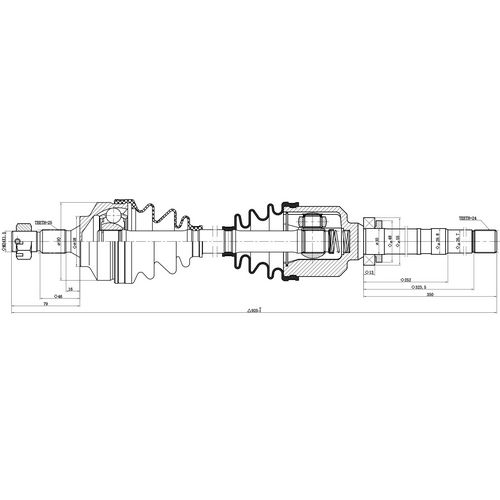 Z88028R — ZIKMAR — Drive Shaft Front