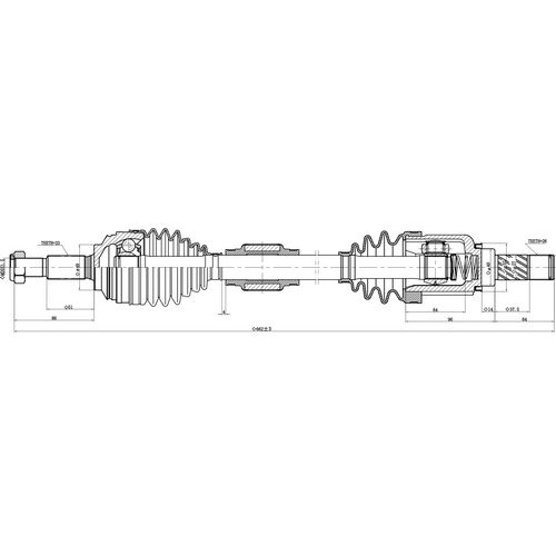 Z88034R — ZIKMAR — Drive Shaft Front