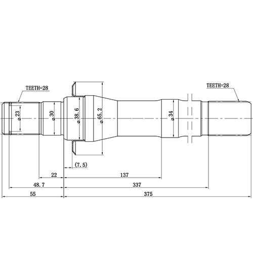 Z88129R — ZIKMAR — Shaft