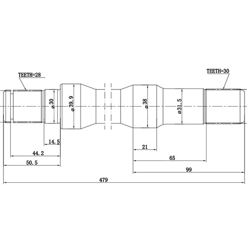 Z88151R — ZIKMAR — Shaft