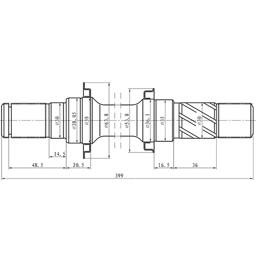 Z88161R — ZIKMAR — Shaft