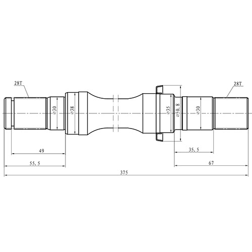 Z88163R — ZIKMAR — Shaft