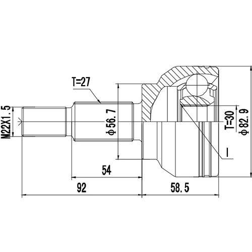 Z88309R — ZIKMAR — CV Joint Kit, Outer