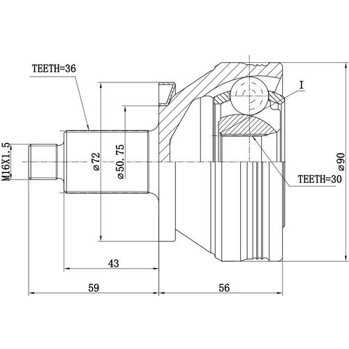 Z88322R — ZIKMAR — CV Joint Kit, Outer