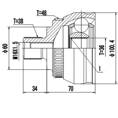 Z88335R — ZIKMAR — CV Joint Kit, Outer