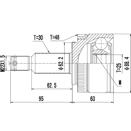 Z88447R — ZIKMAR — CV Joint Kit, Outer