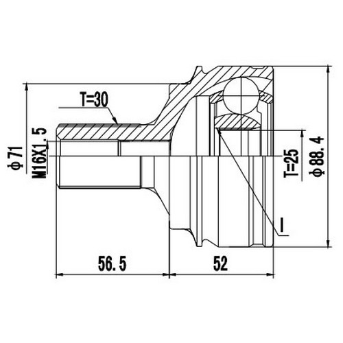 Z88450R — ZIKMAR — CV Joint Kit, Outer