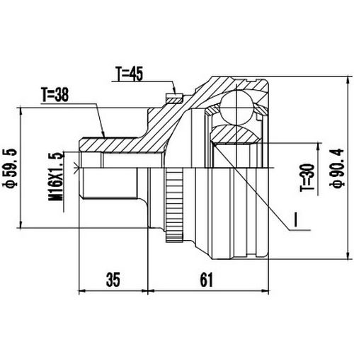 Z88453R — ZIKMAR — CV Joint Kit, Outer