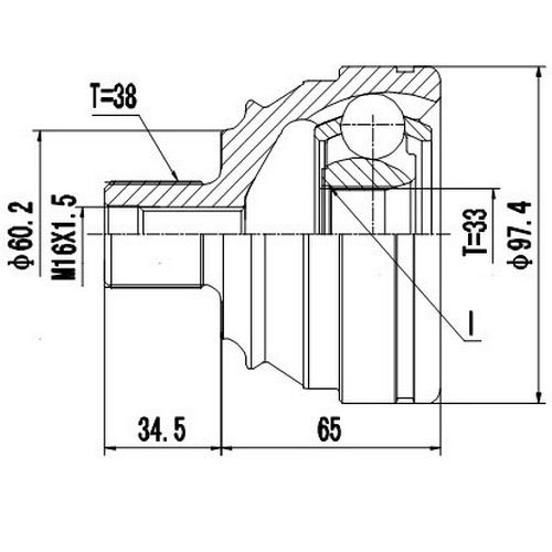 Z88469R — ZIKMAR — CV Joint Kit, Outer