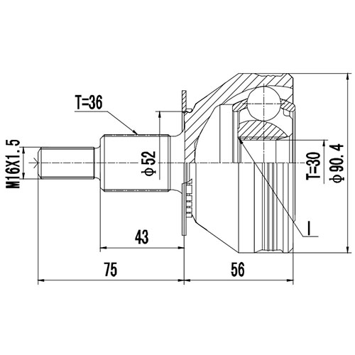 Z88475R — ZIKMAR — CV Joint Kit, Outer