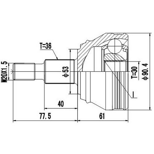 Z88484R — ZIKMAR — CV Joint Kit, Outer