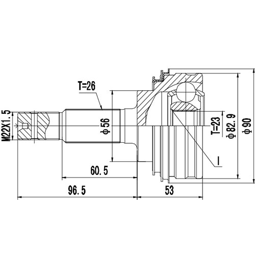 Z88565R — ZIKMAR — CV Joint Kit, Outer