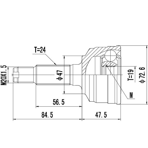 Z88567R — ZIKMAR — CV Joint Kit, Outer