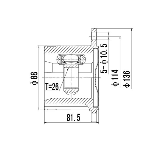 Z88916R — ZIKMAR — CV Joint Kit, Inner