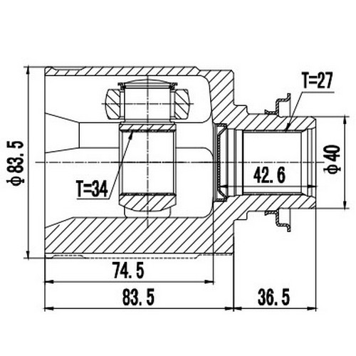 Z88918R — ZIKMAR — CV Joint Kit, Inner