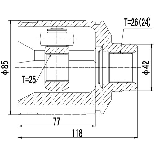 Z88934R — ZIKMAR — CV Joint Kit, Inner