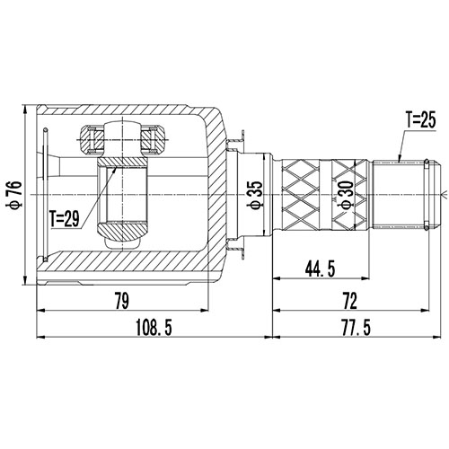 Z88941R — ZIKMAR — CV Joint Kit, Inner