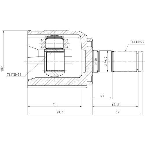 Z88944R — ZIKMAR — CV Joint Kit, Inner