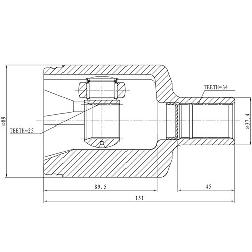 Z88954R — ZIKMAR — CV Joint Kit, Inner