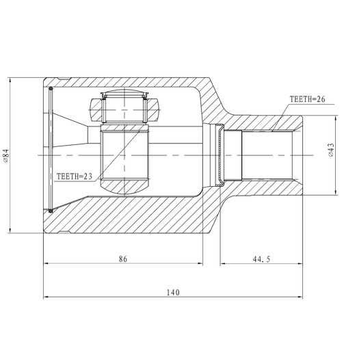 Z88956R — ZIKMAR — CV Joint Kit, Inner