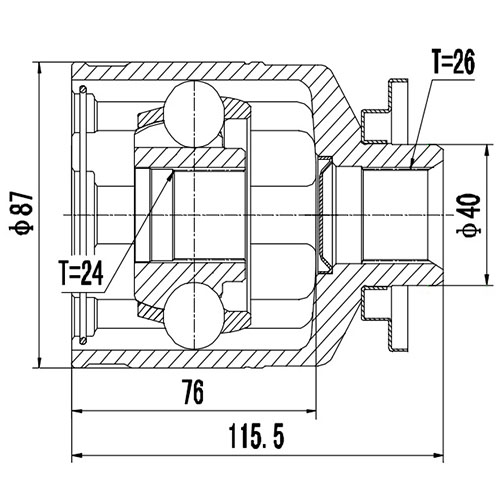 Z88973R — ZIKMAR — CV Joint Kit, Inner