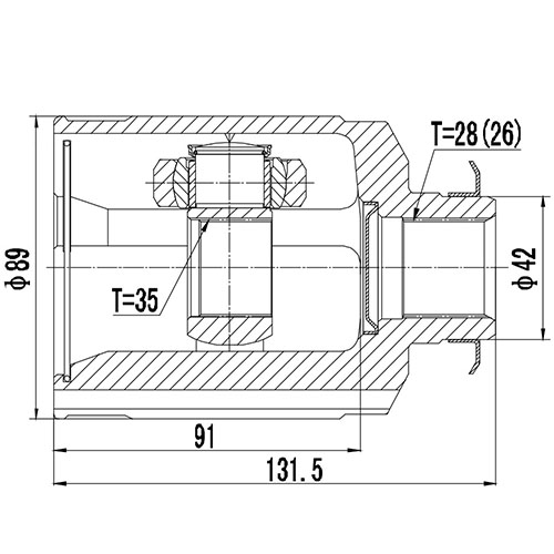 Z88984R — ZIKMAR — CV Joint Kit, Inner