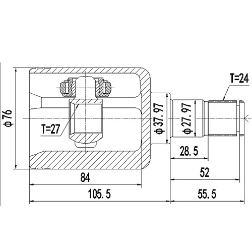 Z88985R — ZIKMAR — CV Joint Kit, Inner