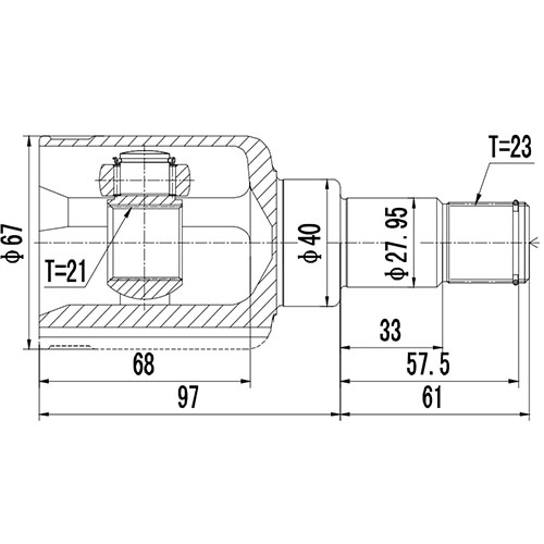 Z88987R — ZIKMAR — CV Joint Kit, Inner