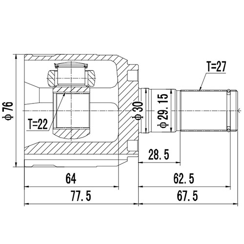 Z88988R — ZIKMAR — CV Joint Kit, Inner