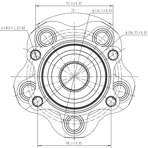 Z89106R — ZIKMAR — Wheel Hub