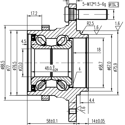 Z89260R — ZIKMAR — Wheel Hub
