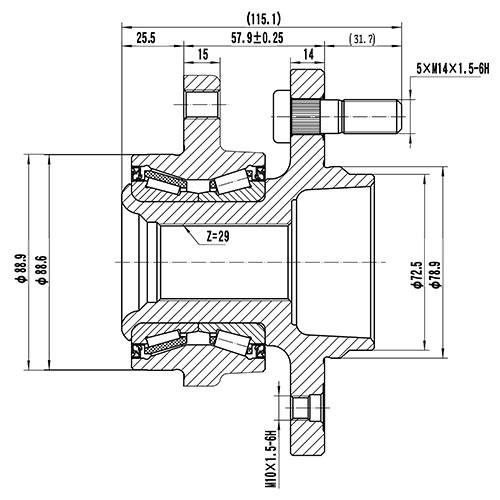 Z89267R — ZIKMAR — Wheel Hub