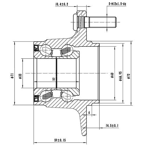 Z89275R — ZIKMAR — Wheel Hub